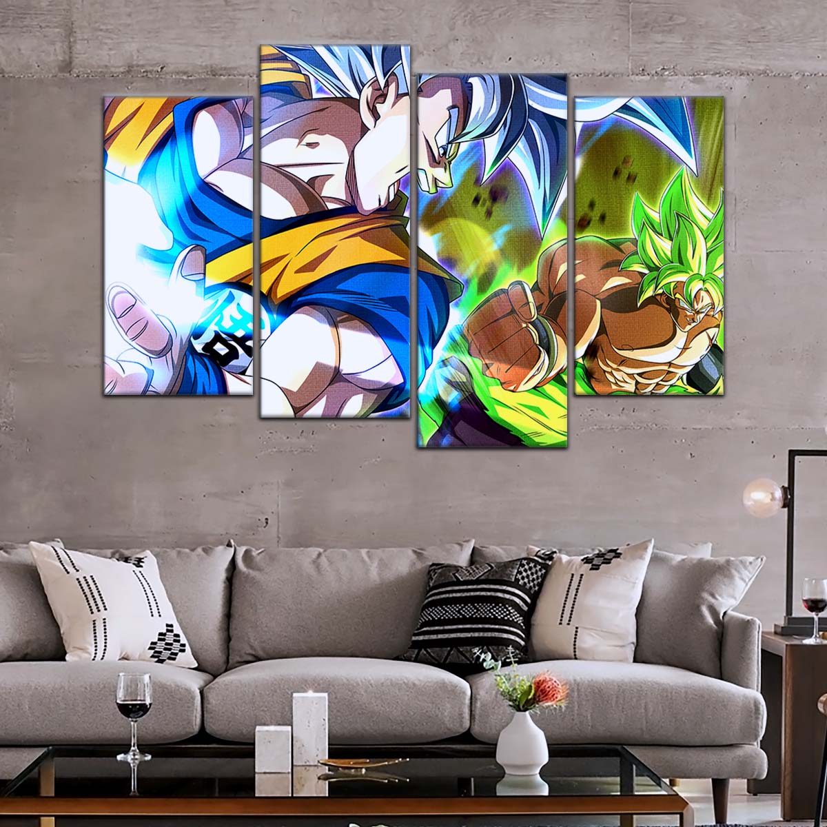 Dragon Ball Wall Art - DR5024 - Broly vs Goku - Dragon Ball Super - Dragon Ball Poster - Dragon Ball Canvas