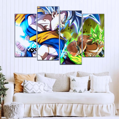 Dragon Ball Wall Art - DR5024 - Broly vs Goku - Dragon Ball Super - Dragon Ball Poster - Dragon Ball Canvas
