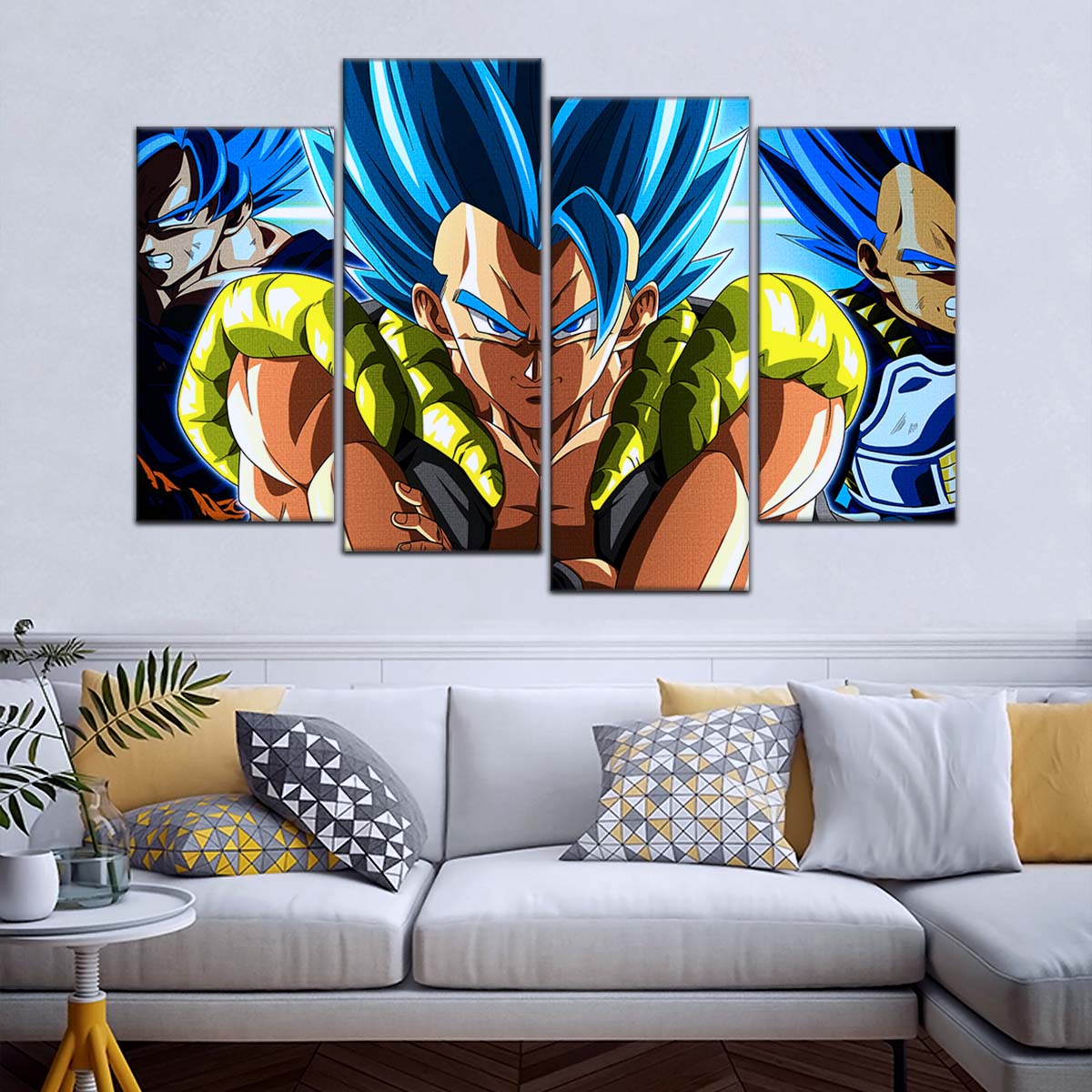 Dragon Ball Wall Art - DR5028 - Gogeta & Goku - Vegeta - Super Saiyan Blue - Dragon Ball Super - Dragon Ball Poster - Dragon Ball Canvas