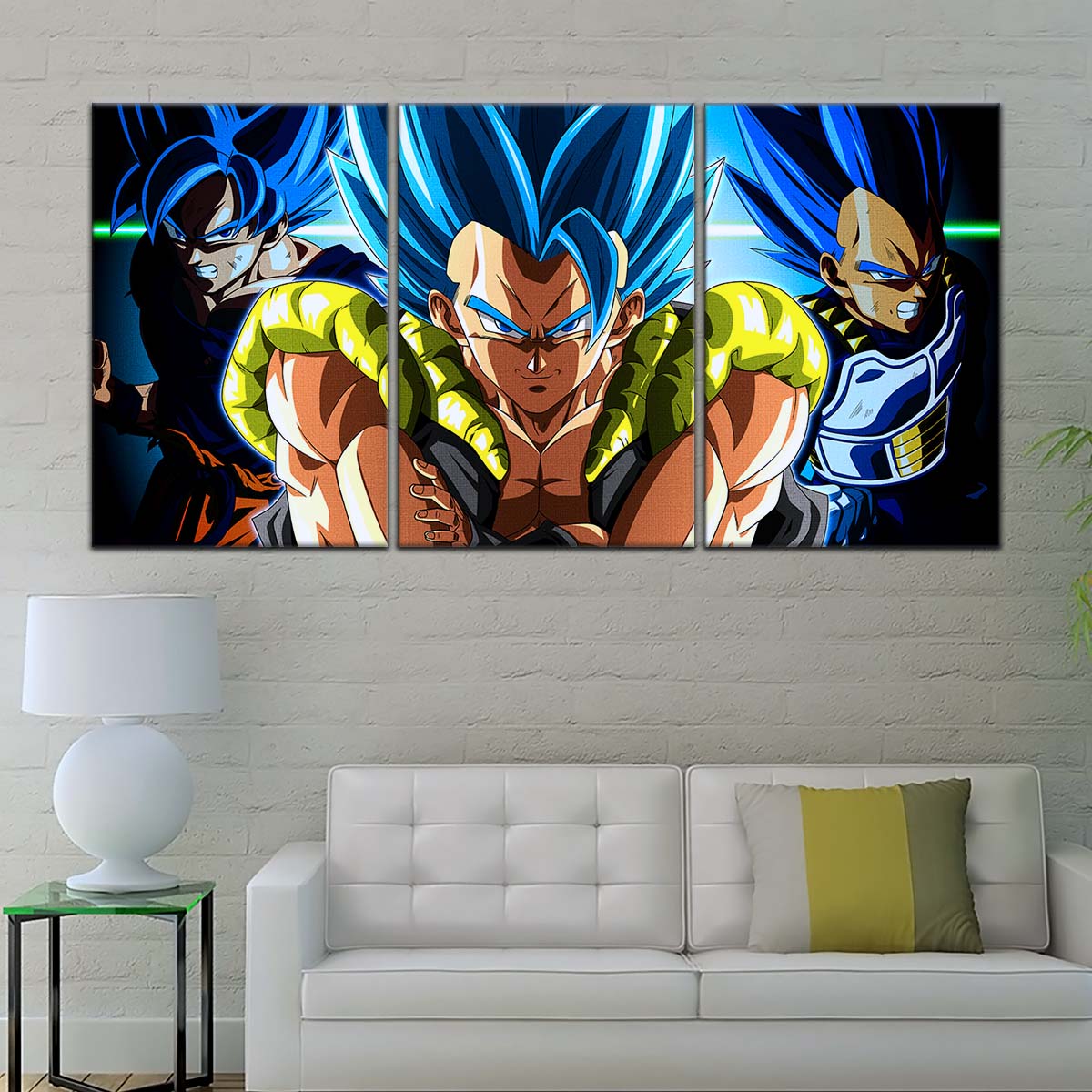 Dragon Ball Wall Art - DR5028 - Gogeta & Goku - Vegeta - Super Saiyan Blue - Dragon Ball Super - Dragon Ball Poster - Dragon Ball Canvas