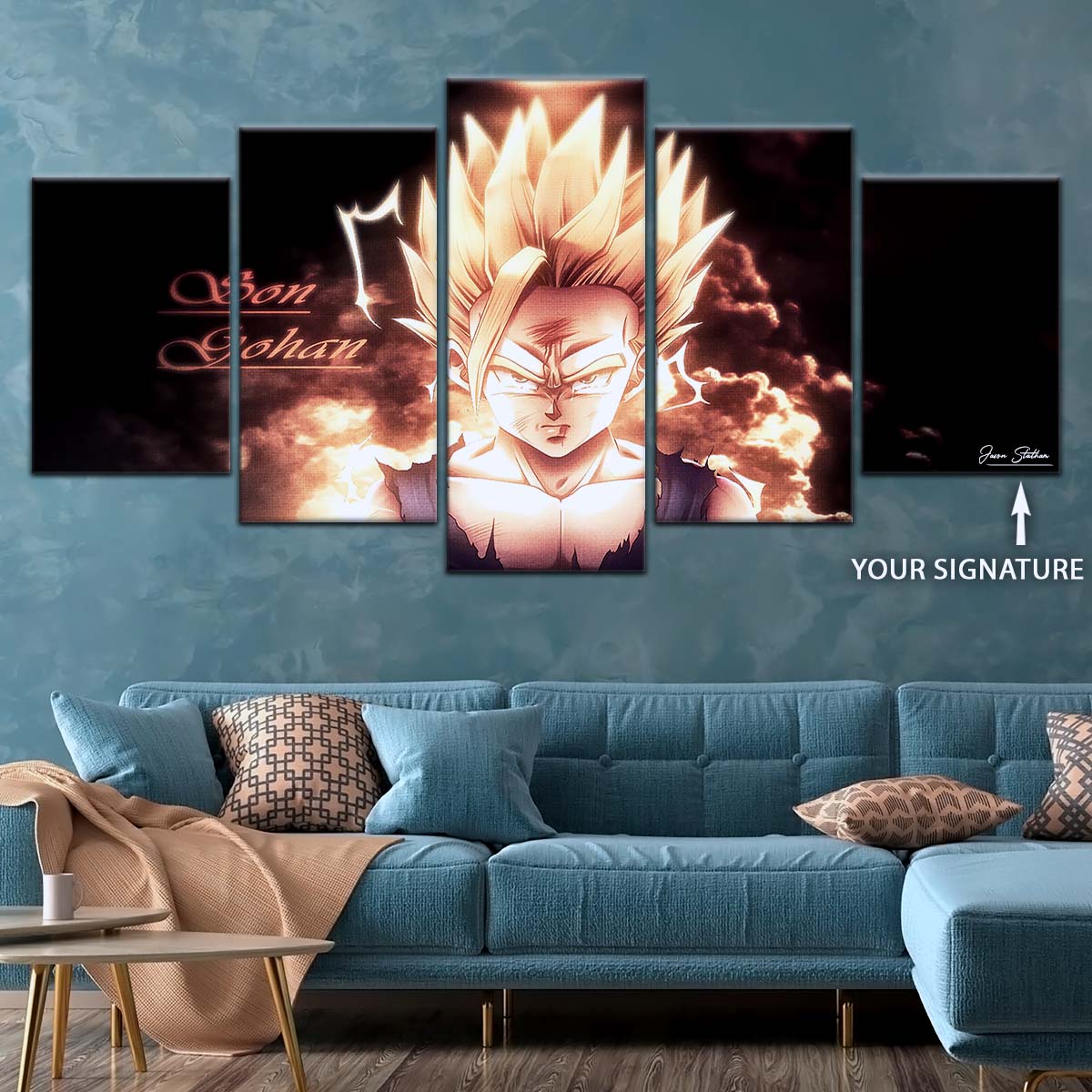 Dragon Ball Wall Art - DR5032 - Gohan - Super Saiyan - Dragon Ball Z - Dragon Ball Poster - Dragon Ball Canvas