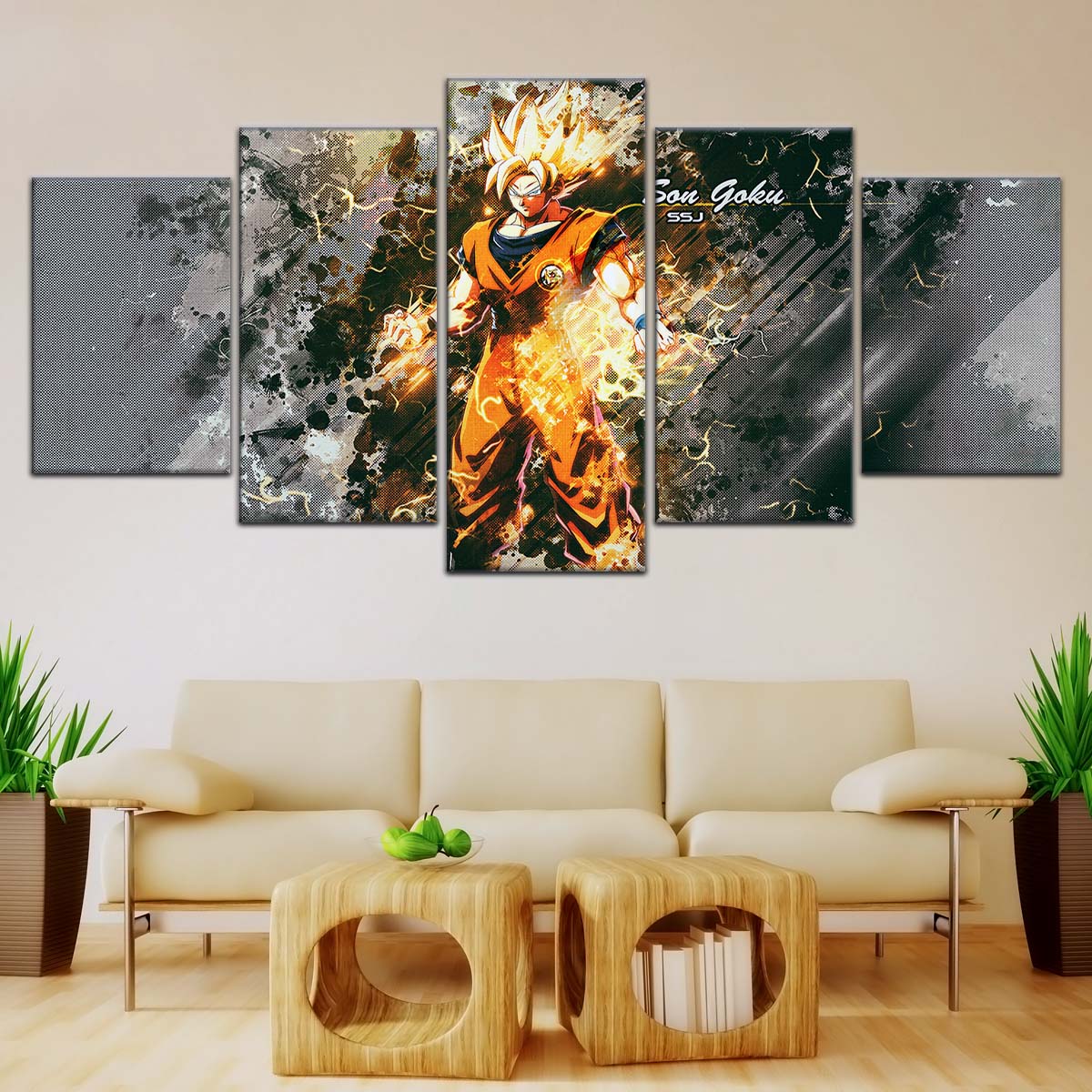 Dragon Ball Wall Art - DR5037 - Goku - Super Saiyan - Dragon Ball Z - Dragon Ball Poster - Dragon Ball Canvas