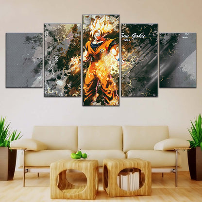 Dragon Ball Wall Art - DR5037 - Goku - Super Saiyan - Dragon Ball Z - Dragon Ball Poster - Dragon Ball Canvas