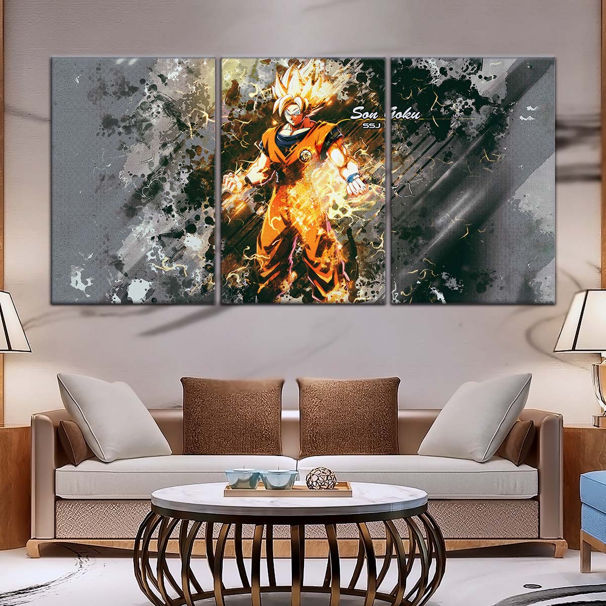 Dragon Ball Wall Art - DR5037 - Goku - Super Saiyan - Dragon Ball Z - Dragon Ball Poster - Dragon Ball Canvas