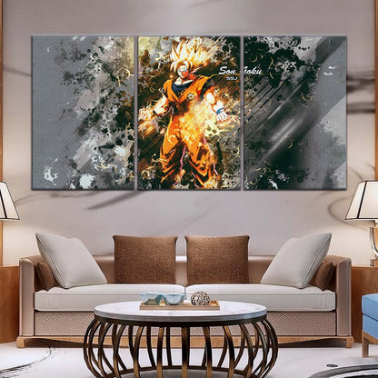Dragon Ball Wall Art - DR5037 - Goku - Super Saiyan - Dragon Ball Z - Dragon Ball Poster - Dragon Ball Canvas