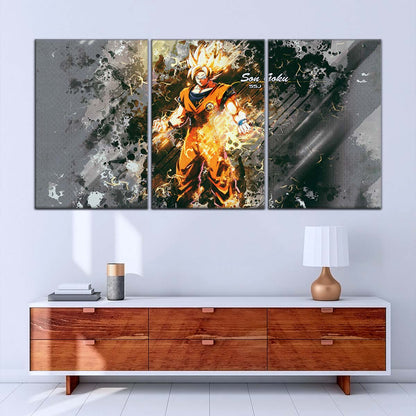 Dragon Ball Wall Art - DR5037 - Goku - Super Saiyan - Dragon Ball Z - Dragon Ball Poster - Dragon Ball Canvas