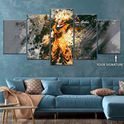 Dragon Ball Wall Art - DR5037 - Goku - Super Saiyan - Dragon Ball Z - Dragon Ball Poster - Dragon Ball Canvas