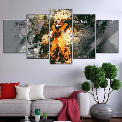 Dragon Ball Wall Art - DR5037 - Goku - Super Saiyan - Dragon Ball Z - Dragon Ball Poster - Dragon Ball Canvas
