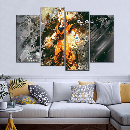 Dragon Ball Wall Art - DR5037 - Goku - Super Saiyan - Dragon Ball Z - Dragon Ball Poster - Dragon Ball Canvas