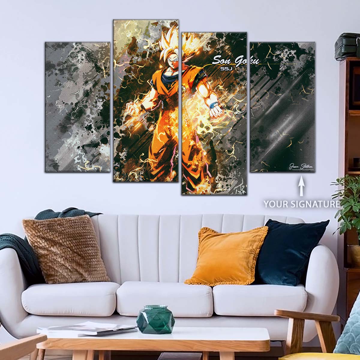 Dragon Ball Wall Art - DR5037 - Goku - Super Saiyan - Dragon Ball Z - Dragon Ball Poster - Dragon Ball Canvas