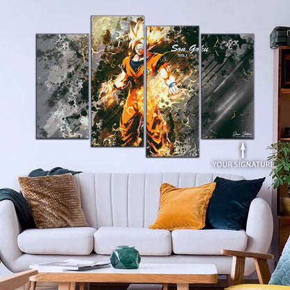 Dragon Ball Wall Art - DR5037 - Goku - Super Saiyan - Dragon Ball Z - Dragon Ball Poster - Dragon Ball Canvas