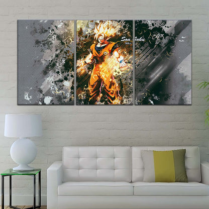 Dragon Ball Wall Art - DR5037 - Goku - Super Saiyan - Dragon Ball Z - Dragon Ball Poster - Dragon Ball Canvas
