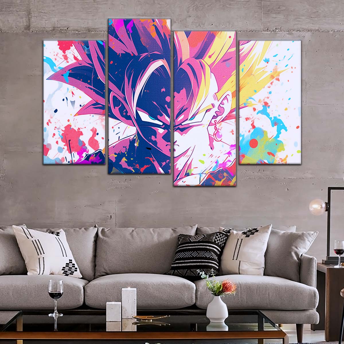 Dragon Ball Wall Art - DR5038 - Goku - Super Saiyan - Dragon Ball Super - Dragon Ball Poster - Dragon Ball Canvas
