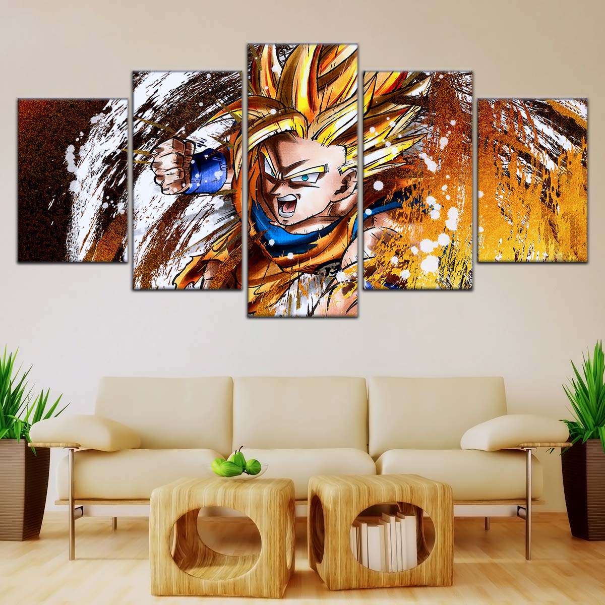 Dragon Ball Wall Art - DR5039 - Goku - Super Saiyan - Dragon Ball Z - Dragon Ball Poster - Dragon Ball Canvas