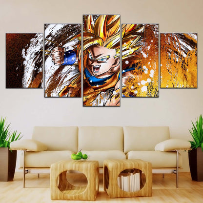 Dragon Ball Wall Art - DR5039 - Goku - Super Saiyan - Dragon Ball Z - Dragon Ball Poster - Dragon Ball Canvas