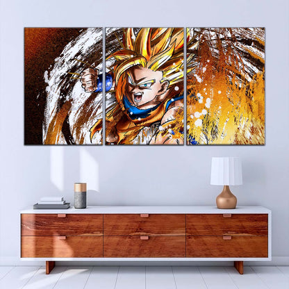 Dragon Ball Wall Art - DR5039 - Goku - Super Saiyan - Dragon Ball Z - Dragon Ball Poster - Dragon Ball Canvas