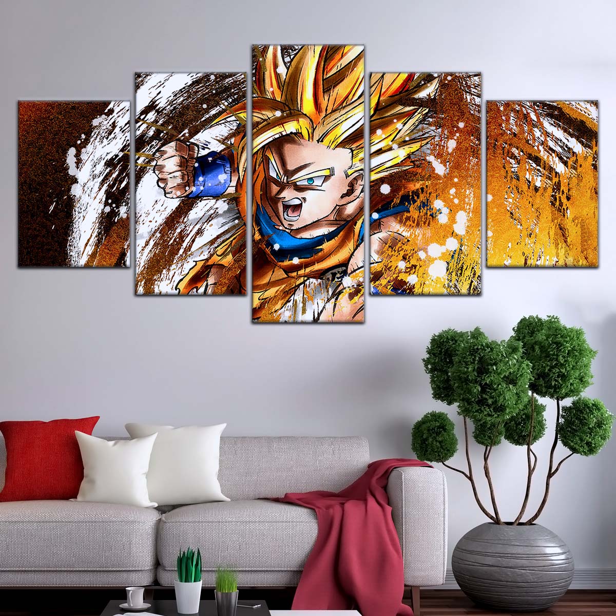 Dragon Ball Wall Art - DR5039 - Goku - Super Saiyan - Dragon Ball Z - Dragon Ball Poster - Dragon Ball Canvas