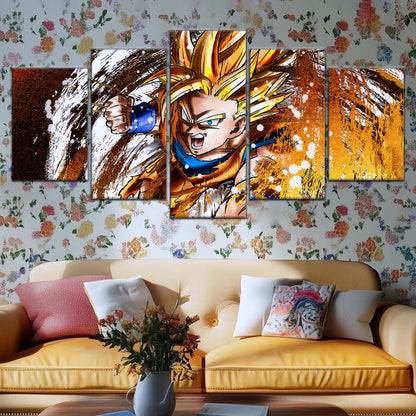 Dragon Ball Wall Art - DR5039 - Goku - Super Saiyan - Dragon Ball Z - Dragon Ball Poster - Dragon Ball Canvas