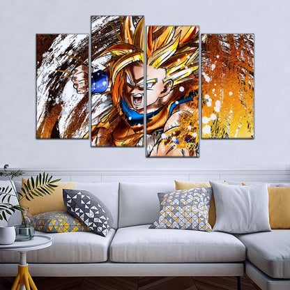 Dragon Ball Wall Art - DR5039 - Goku - Super Saiyan - Dragon Ball Z - Dragon Ball Poster - Dragon Ball Canvas