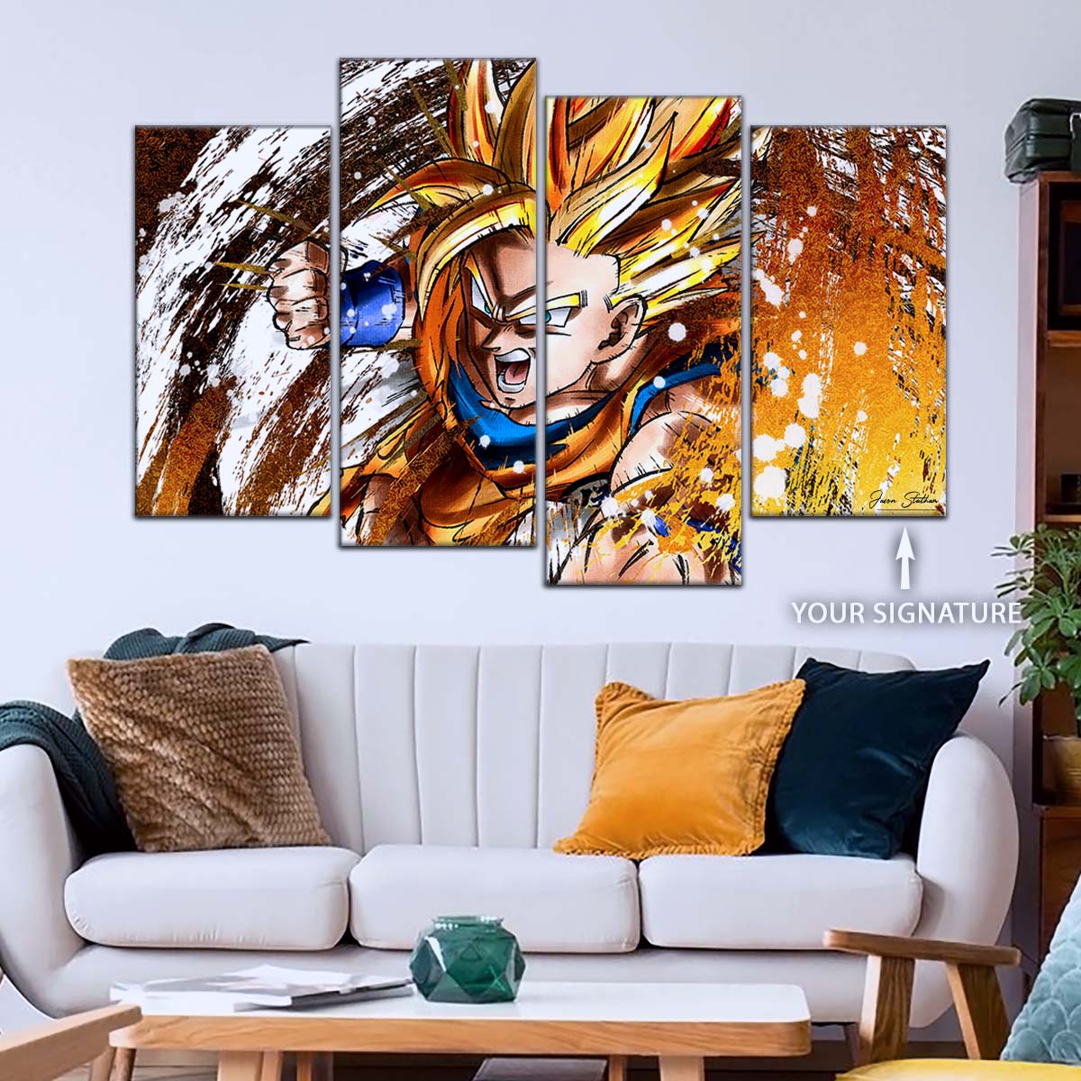 Dragon Ball Wall Art - DR5039 - Goku - Super Saiyan - Dragon Ball Z - Dragon Ball Poster - Dragon Ball Canvas