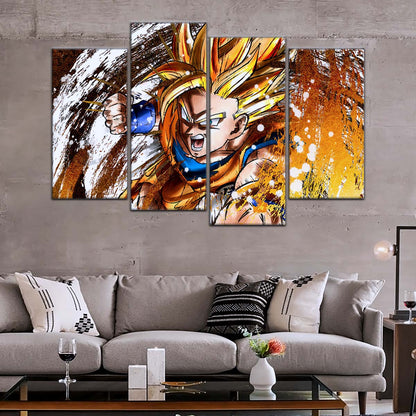 Dragon Ball Wall Art - DR5039 - Goku - Super Saiyan - Dragon Ball Z - Dragon Ball Poster - Dragon Ball Canvas