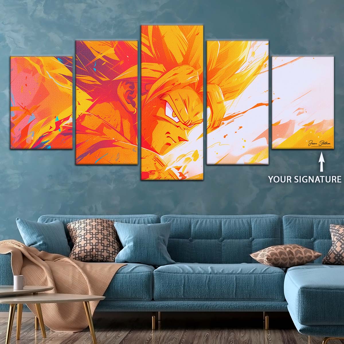 Dragon Ball Wall Art - DR5040 - Goku - Super Saiyan - Dragon Ball Z - Dragon Ball Poster - Dragon Ball Canvas