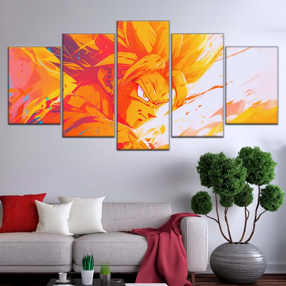 Dragon Ball Wall Art - DR5040 - Goku - Super Saiyan - Dragon Ball Z - Dragon Ball Poster - Dragon Ball Canvas