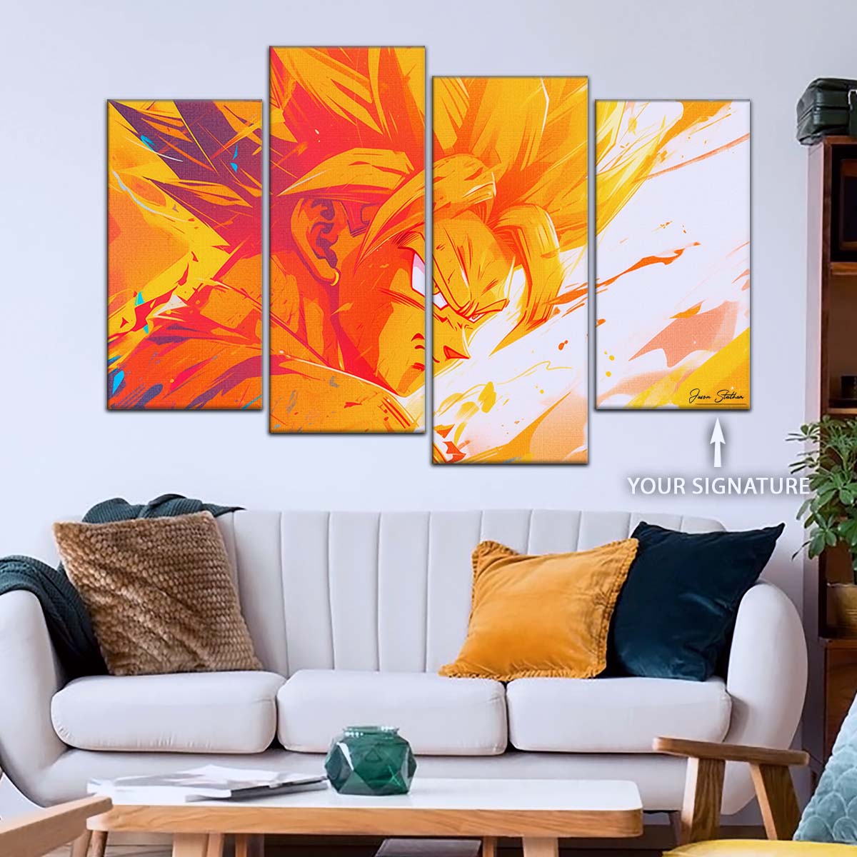 Dragon Ball Wall Art - DR5040 - Goku - Super Saiyan - Dragon Ball Z - Dragon Ball Poster - Dragon Ball Canvas
