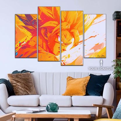 Dragon Ball Wall Art - DR5040 - Goku - Super Saiyan - Dragon Ball Z - Dragon Ball Poster - Dragon Ball Canvas