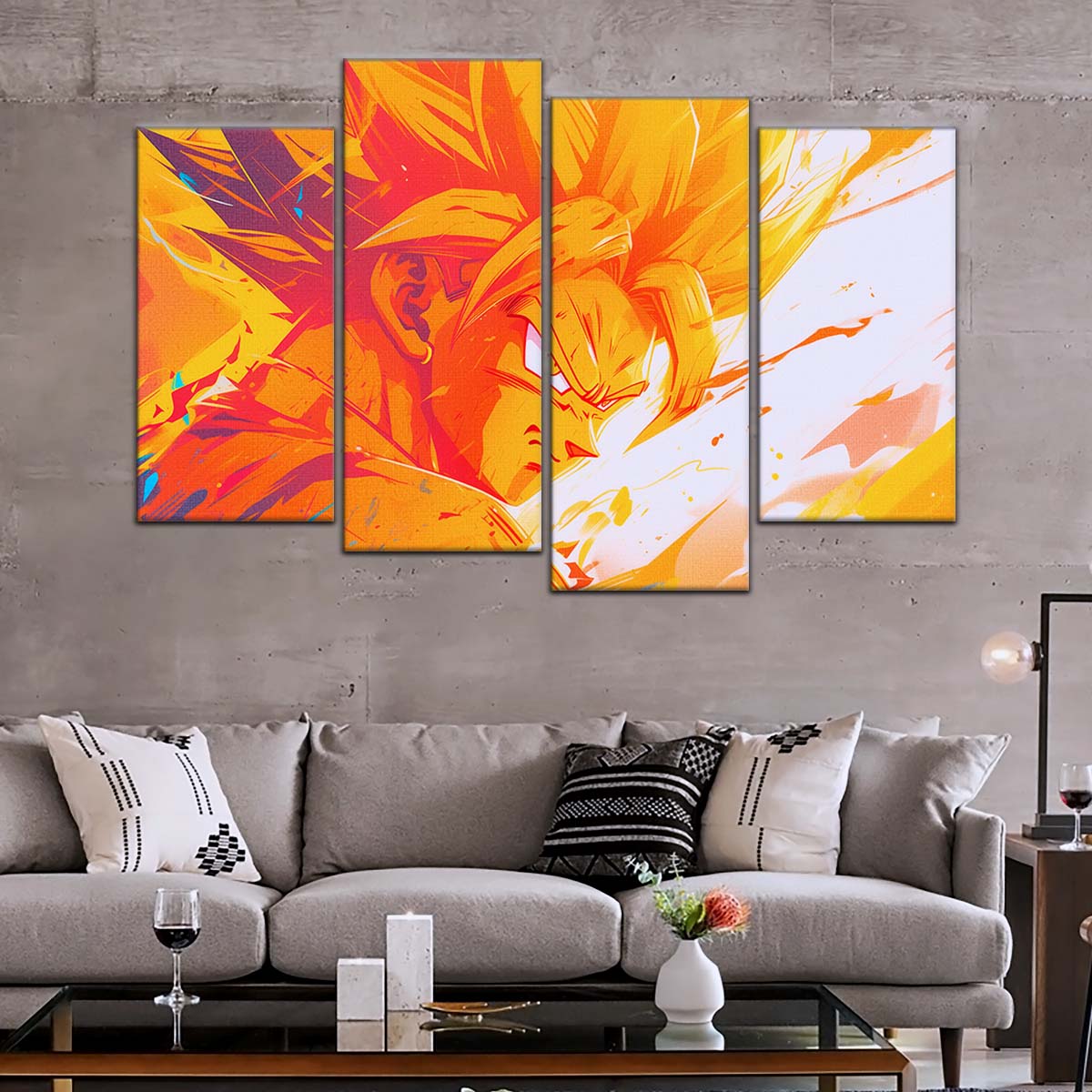 Dragon Ball Wall Art - DR5040 - Goku - Super Saiyan - Dragon Ball Z - Dragon Ball Poster - Dragon Ball Canvas