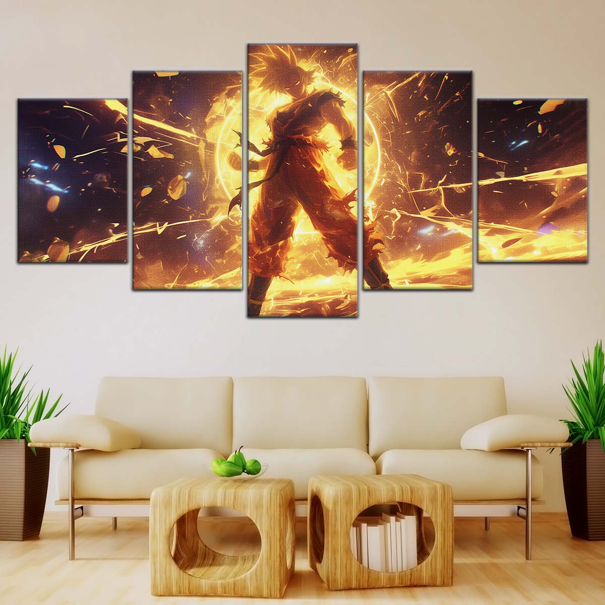 Dragon Ball Wall Art - DR5042 - Goku - Super Saiyan - Dragon Ball Z - Dragon Ball Poster - Dragon Ball Canvas