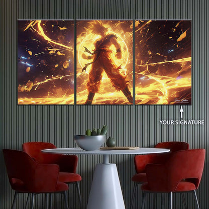 Dragon Ball Wall Art - DR5042 - Goku - Super Saiyan - Dragon Ball Z - Dragon Ball Poster - Dragon Ball Canvas