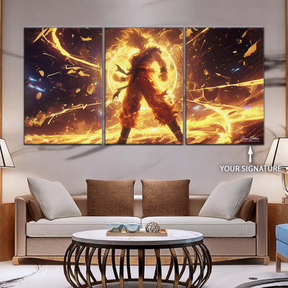 Dragon Ball Wall Art - DR5042 - Goku - Super Saiyan - Dragon Ball Z - Dragon Ball Poster - Dragon Ball Canvas