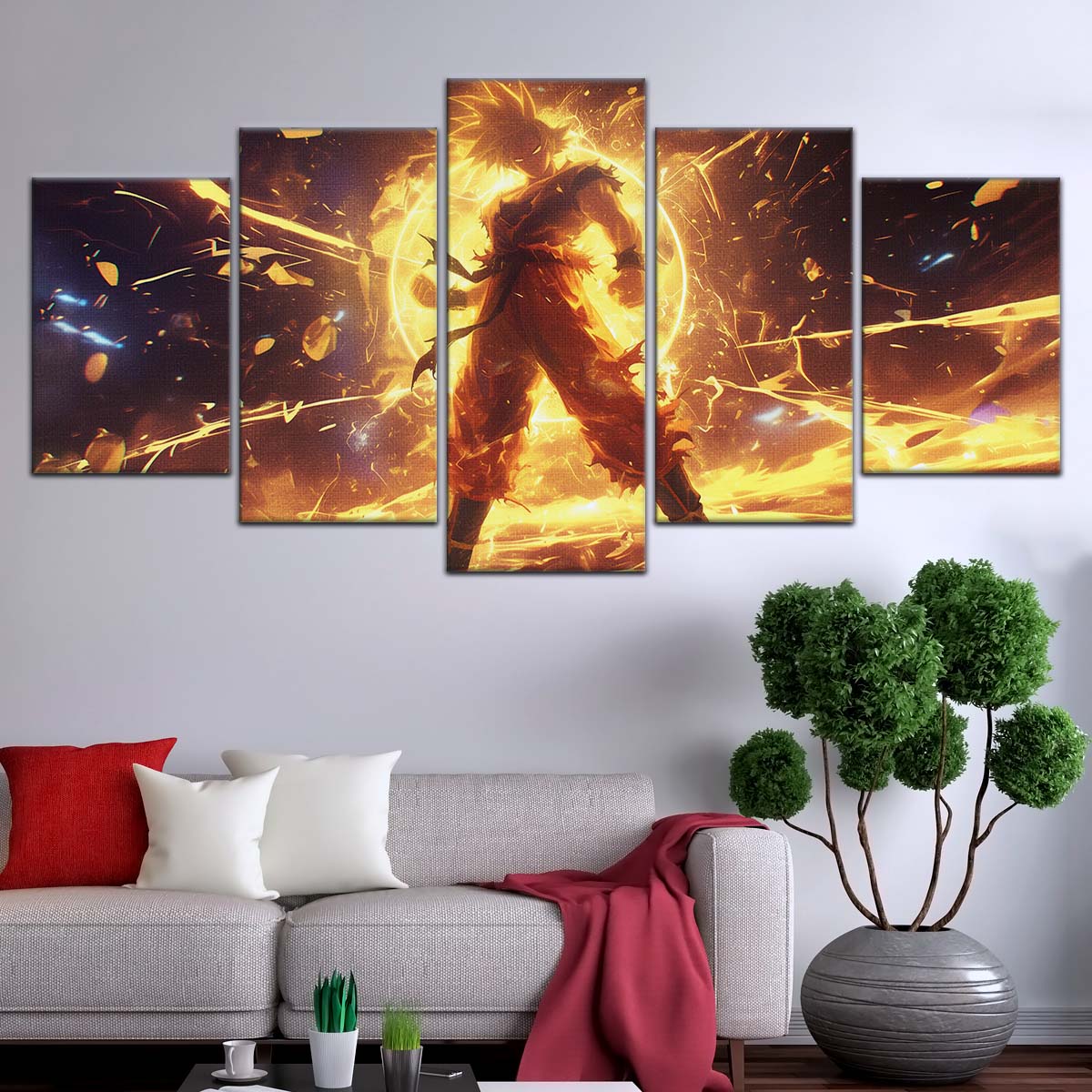 Dragon Ball Wall Art - DR5042 - Goku - Super Saiyan - Dragon Ball Z - Dragon Ball Poster - Dragon Ball Canvas