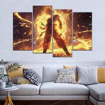 Dragon Ball Wall Art - DR5042 - Goku - Super Saiyan - Dragon Ball Z - Dragon Ball Poster - Dragon Ball Canvas