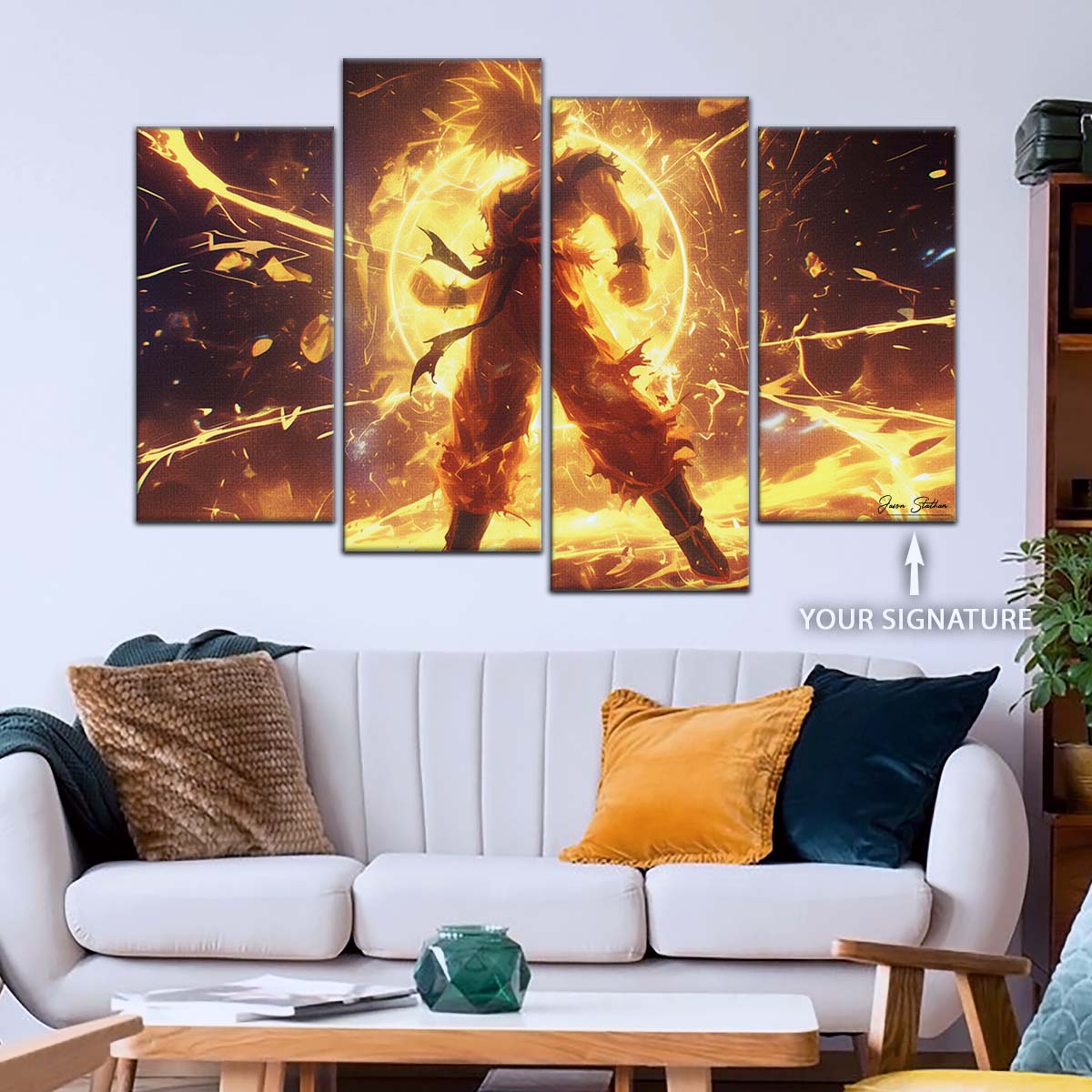 Dragon Ball Wall Art - DR5042 - Goku - Super Saiyan - Dragon Ball Z - Dragon Ball Poster - Dragon Ball Canvas
