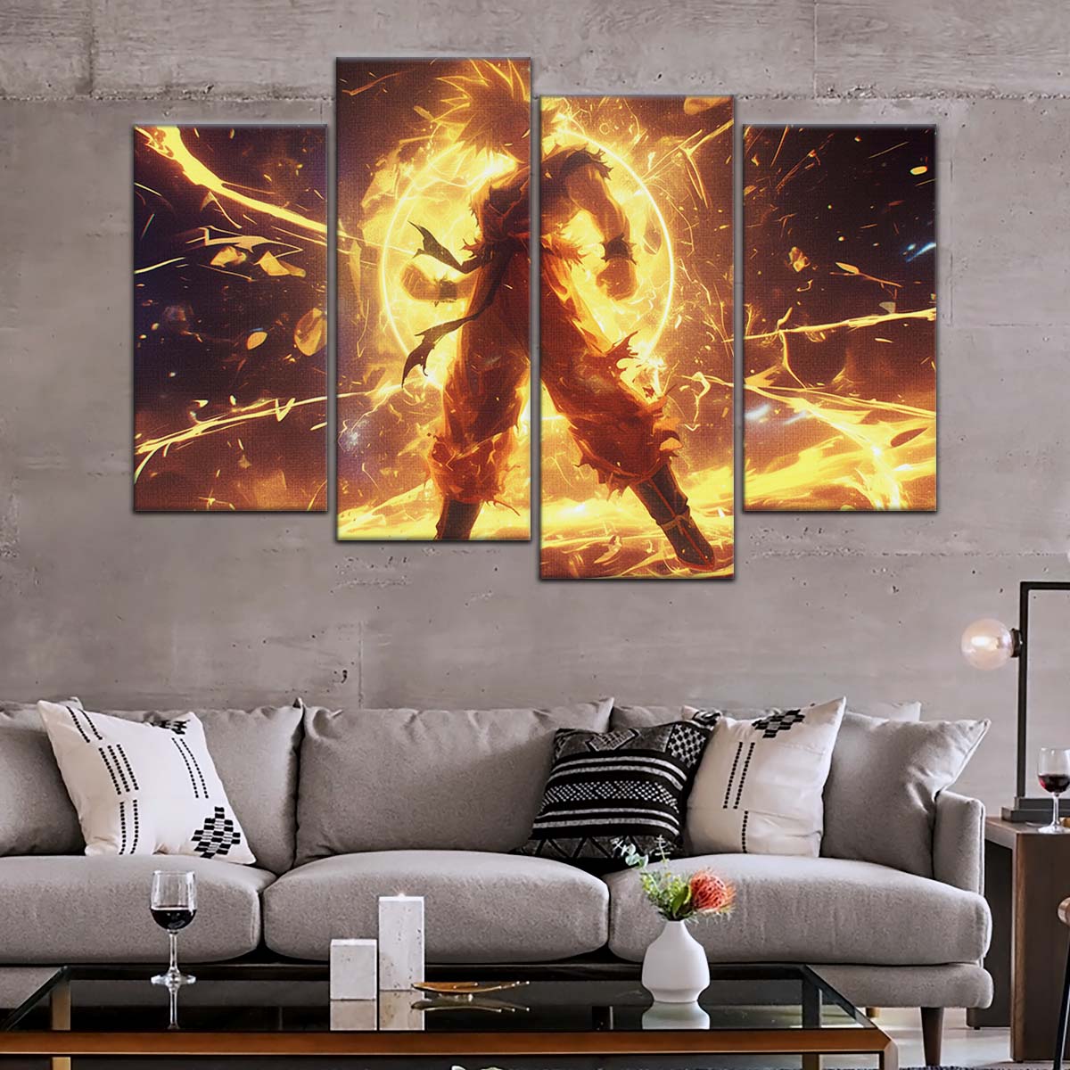 Dragon Ball Wall Art - DR5042 - Goku - Super Saiyan - Dragon Ball Z - Dragon Ball Poster - Dragon Ball Canvas