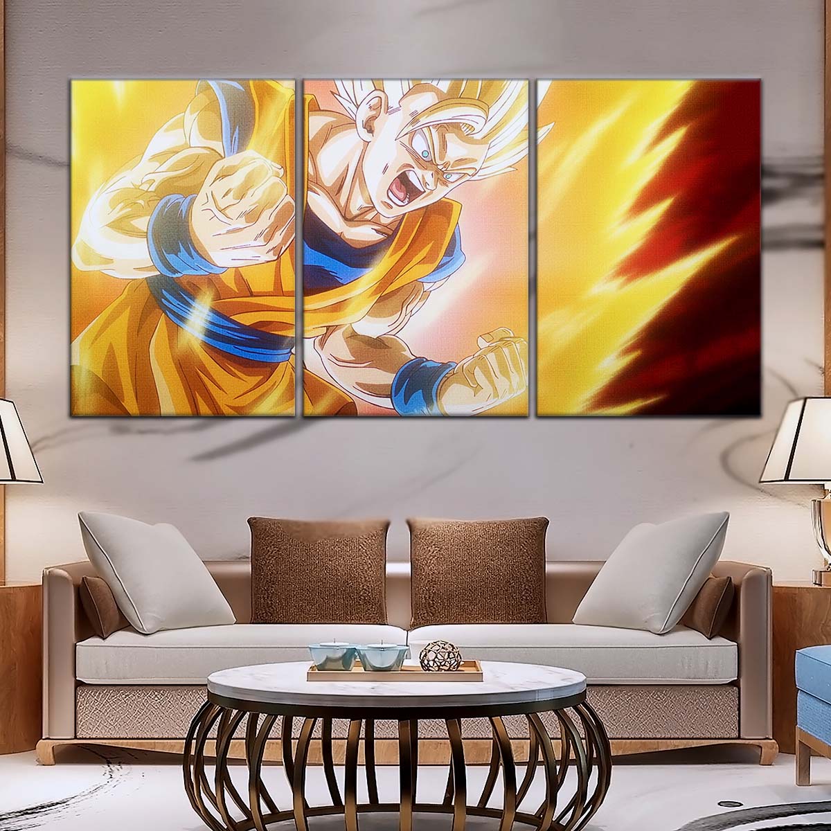 Dragon Ball Wall Art - DR5043 - Goku - Super Saiyan 2 - Dragon Ball DAIMA - Dragon Ball Poster - Dragon Ball Canvas