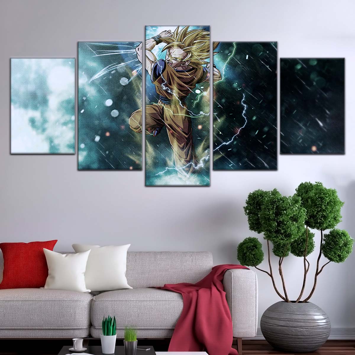 Dragon Ball Wall Art - DR5044 - Goku - Super Saiyan 2 - Dragon Ball Z - Dragon Ball Poster - Dragon Ball Canvas