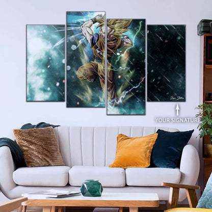 Dragon Ball Wall Art - DR5044 - Goku - Super Saiyan 2 - Dragon Ball Z - Dragon Ball Poster - Dragon Ball Canvas