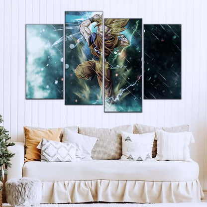 Dragon Ball Wall Art - DR5044 - Goku - Super Saiyan 2 - Dragon Ball Z - Dragon Ball Poster - Dragon Ball Canvas