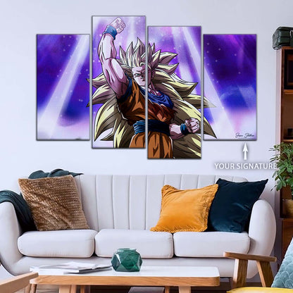 Dragon Ball Wall Art - DR5045 - Goku - Super Saiyan 3 - Dragon Ball Z - Dragon Ball Poster - Dragon Ball Canvas