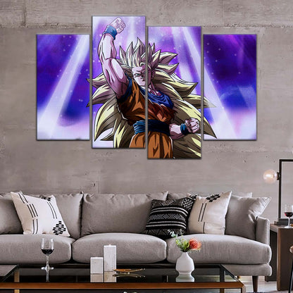 Dragon Ball Wall Art - DR5045 - Goku - Super Saiyan 3 - Dragon Ball Z - Dragon Ball Poster - Dragon Ball Canvas
