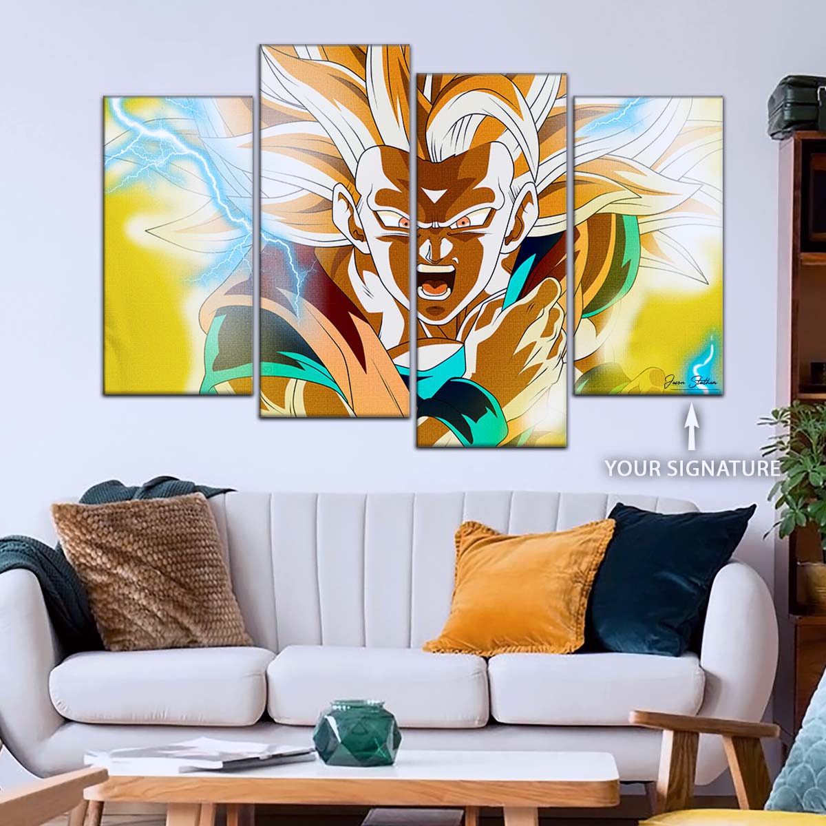 Dragon Ball Wall Art - DR5046 - Goku - Super Saiyan 3 - Dragon Ball Z - Dragon Ball Poster - Dragon Ball Canvas