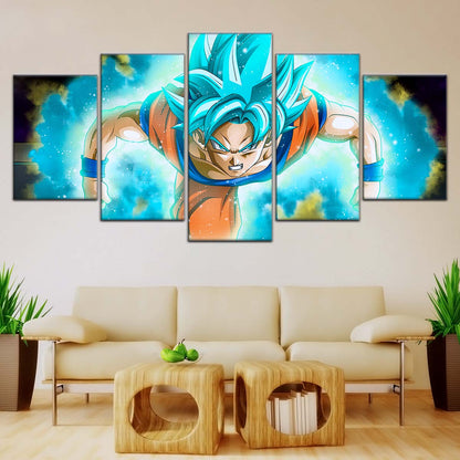 Dragon Ball Wall Art - DR5048 - Goku - Super Saiyan Blue - Dragon Ball Super - Dragon Ball Poster - Dragon Ball Canvas