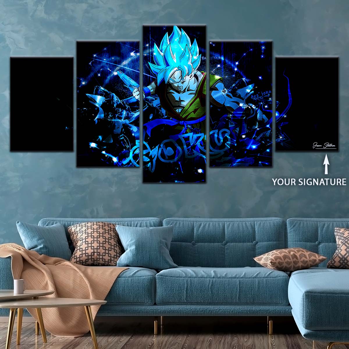 Dragon Ball Wall Art - DR5054 - Goku - Super Saiyan Blue - Dragon Ball Super - Dragon Ball Poster - Dragon Ball Canvas