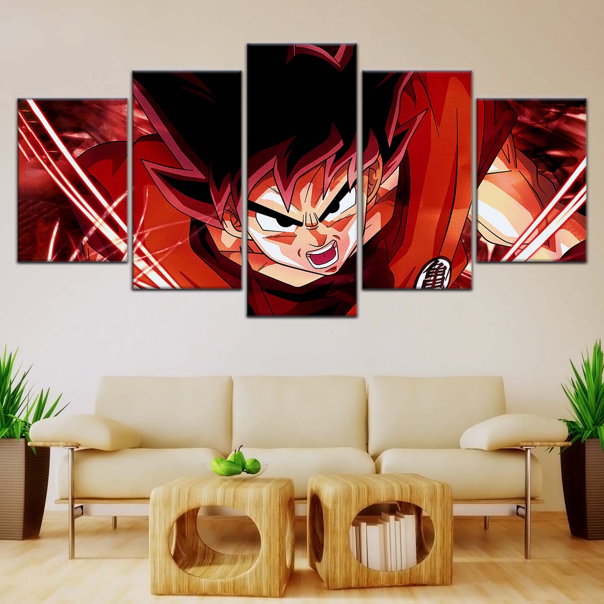 Dragon Ball Wall Art - DR5056 - Goku - Super Saiyan God - Dragon Ball Super - Dragon Ball Poster - Dragon Ball Canvas