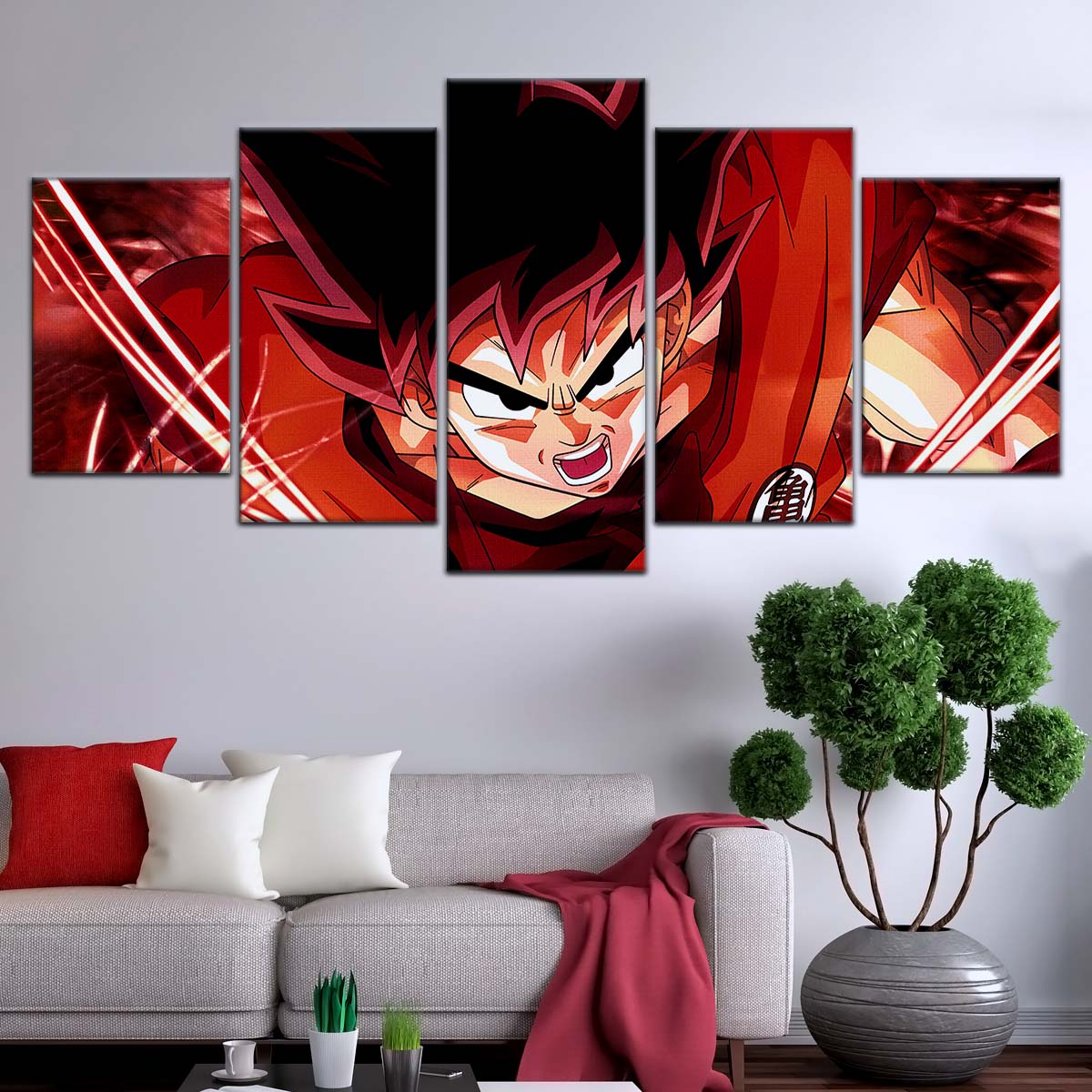 Dragon Ball Wall Art - DR5056 - Goku - Super Saiyan God - Dragon Ball Super - Dragon Ball Poster - Dragon Ball Canvas