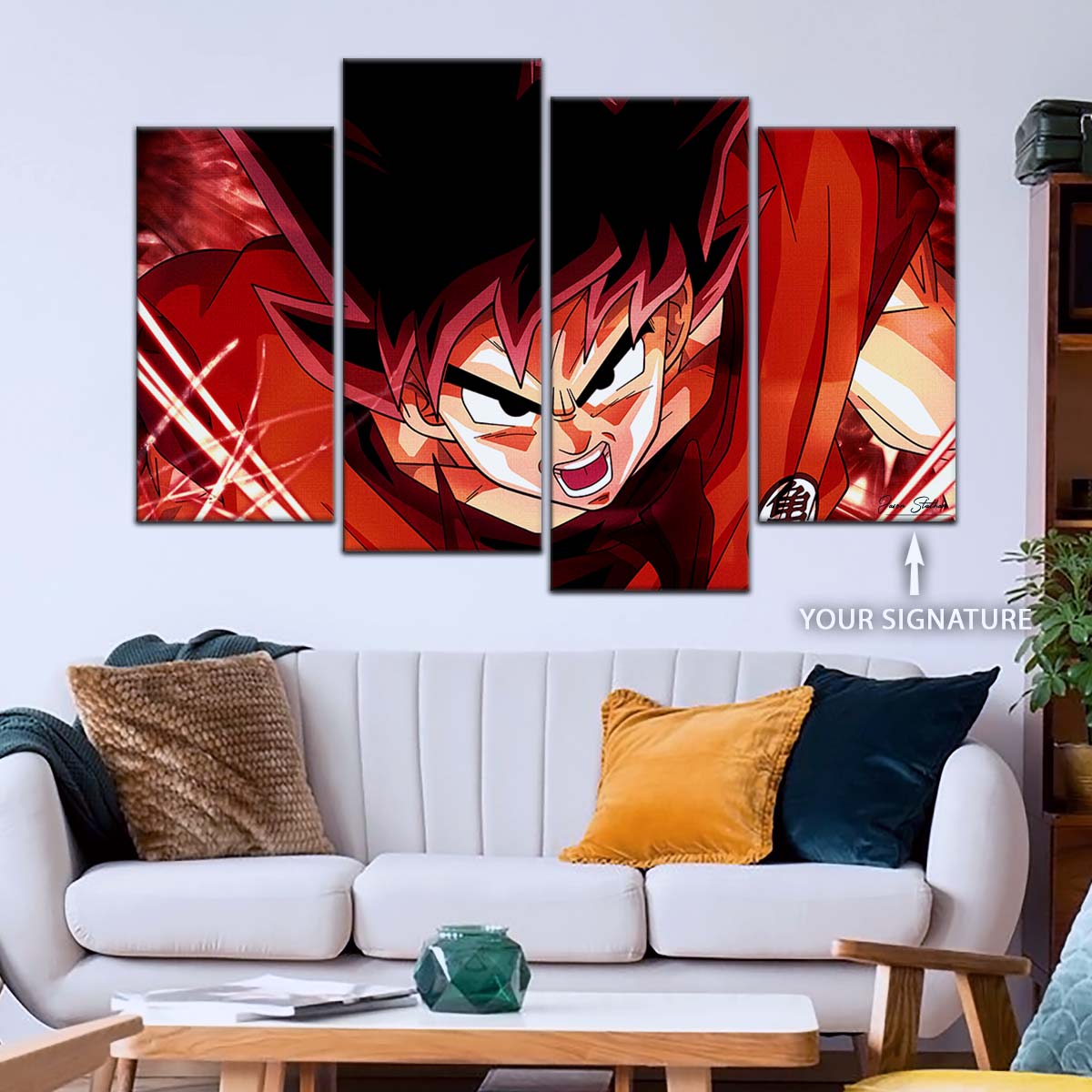 Dragon Ball Wall Art - DR5056 - Goku - Super Saiyan God - Dragon Ball Super - Dragon Ball Poster - Dragon Ball Canvas