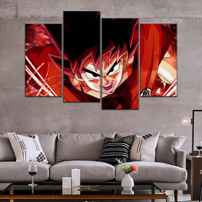 Dragon Ball Wall Art - DR5056 - Goku - Super Saiyan God - Dragon Ball Super - Dragon Ball Poster - Dragon Ball Canvas